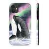 Orca Whale Aurora Borealis Stars Watercolor Case Mate Tough Phone Cases Iphone 11