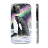 Orca Whale Aurora Borealis Stars Watercolor Case Mate Tough Phone Cases Iphone 11 Pro