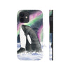Orca Whale Aurora Borealis Stars Watercolor Case Mate Tough Phone Cases Iphone 12 Mini
