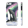 Orca Whale Aurora Borealis Stars Watercolor Case Mate Tough Phone Cases Iphone 6/6S Plus