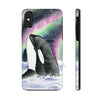 Orca Whale Aurora Borealis Stars Watercolor Case Mate Tough Phone Cases Iphone X