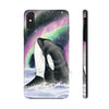 Orca Whale Aurora Borealis Stars Watercolor Ii Case Mate Tough Phone Cases Iphone Xs Max