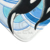 Orca Whale Blue Circles Ink Bath Mat Home Decor