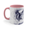 Orca Whale Blue Watercolor Art Accent Coffee Mug 11Oz