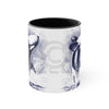 Orca Whale Blue Watercolor Art Accent Coffee Mug 11Oz Black /