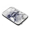 Orca Whale Breaching Blue Vintage Map Laptop Sleeve
