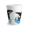 Orca Whale Breaching Dots Ink Art Latte Mug Mug