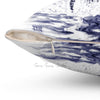 Orca Whale Breaching Purple Blue Watercolor Square Pillow Home Decor