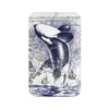 Orca Whale Breaching Purple Vintage Map Bath Mat Large 34X21 Home Decor