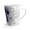 Orca Whale Breaching Vintage Map Blue Latte Mug Mug