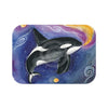 Orca Whale Cosmic Galaxy Bath Mat 24 × 17 Home Decor