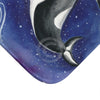 Orca Whale Cosmic Galaxy Bath Mat Home Decor