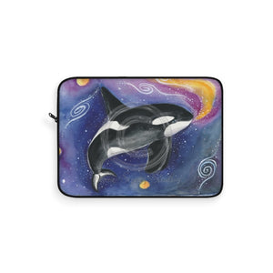 Orca Whale Cosmic Galaxy Laptop Sleeve 15