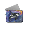 Orca Whale Cosmic Galaxy Laptop Sleeve