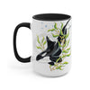 Orca Whale In The Kelp Forest Art Two-Tone Coffee Mugs 15Oz Mug