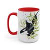 Orca Whale In The Kelp Forest Art Two-Tone Coffee Mugs 15Oz / Red Mug