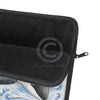 Orca Whale Jumping Blue Wave Watercolor Art Laptop Sleeve