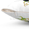Orca Whale Kelp Forest Ink White Pillow Home Decor