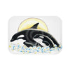 Orca Whale Mom And Baby Bath Mat 24 × 17 Home Decor