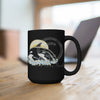 Orca Whale Mom And Baby Black Mug 15Oz