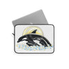Orca Whale Mom And Baby Ink Laptop Sleeve