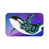 Orca Whale Nebula Galaxy Teal Purple Art Bath Mat 34 × 21 Home Decor