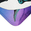 Orca Whale Nebula Galaxy Teal Purple Art Bath Mat Home Decor