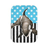 Orca Whale Polka Dot Blue Bath Mat Small 24X17 Home Decor