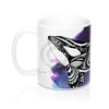 Orca Whale Purple Blue Tribal Ii Watercolor Ink Art Mug 11Oz