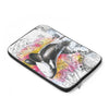 Orca Whale Rainbow Vintage Map Watercolor Ink Laptop Sleeve