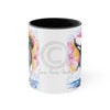 Orca Whale Rainbow Watercolor Art Accent Coffee Mug 11Oz