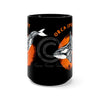 Orca Whale Spirit Orange Black Mug 15Oz