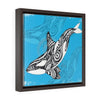 Orca Whale Spirit Tribal Framed Premium Gallery Wrap Canvas 12 ×