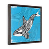 Orca Whale Spirit Tribal Framed Premium Gallery Wrap Canvas 16 ×