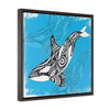 Orca Whale Spirit Tribal Framed Premium Gallery Wrap Canvas 20 ×