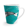 Orca Whale Spirit Tribal Ink Teal Latte Mug Mug