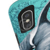 Orca Whale Teal Vintage Map Watercolor Art Case Mate Tough Phone Cases