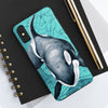 Orca Whale Teal Vintage Map Watercolor Art Case Mate Tough Phone Cases