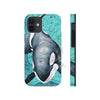 Orca Whale Teal Vintage Map Watercolor Art Case Mate Tough Phone Cases Iphone 12 Mini