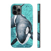 Orca Whale Teal Vintage Map Watercolor Art Case Mate Tough Phone Cases Iphone 12 Pro Max