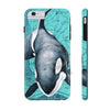 Orca Whale Teal Vintage Map Watercolor Art Case Mate Tough Phone Cases Iphone 6/6S Plus