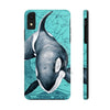 Orca Whale Teal Vintage Map Watercolor Art Case Mate Tough Phone Cases Iphone Xr