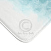 Orca Whale Teal Watercolor Art Bath Mat Home Decor