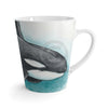 Orca Whale Teal Watercolor Art Latte Mug 12Oz Mug