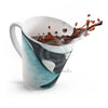 Orca Whale Teal Watercolor Art Latte Mug Mug
