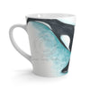 Orca Whale Teal Watercolor Art Latte Mug Mug