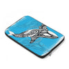 Orca Whale Tribal Blue Ink Laptop Sleeve