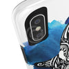 Orca Whale Tribal Blue Ink White Case Mate Tough Phone Cases
