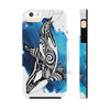 Orca Whale Tribal Blue Ink White Case Mate Tough Phone Cases Iphone 5/5S/5Se