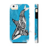 Orca Whale Tribal Blue Ink White Case Mate Tough Phone Cases Iphone 5/5S/5Se